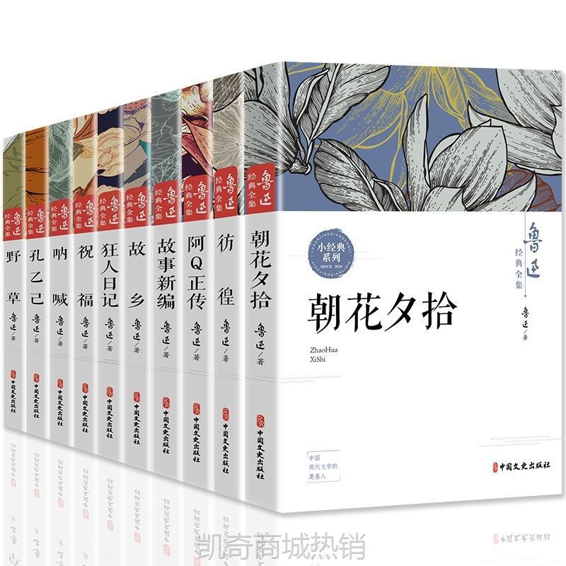 全10册鲁迅正版原著经典作品集朝花夕拾狂人日记书故乡阿Q正传等