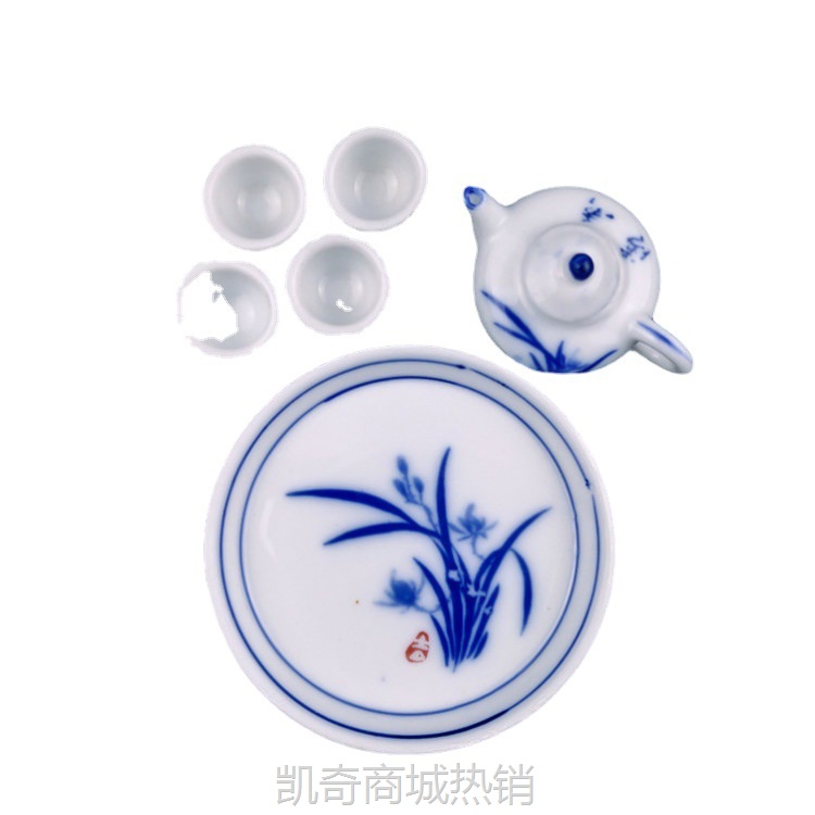 地摊茶具套装批发迷你童子茶具陶瓷工艺品小孩子过家家景德镇茶具