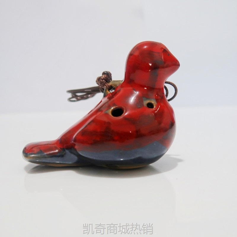 新款小鸽子陶笛6孔多音初学乐器景德镇陶瓷工艺品景区纪念品